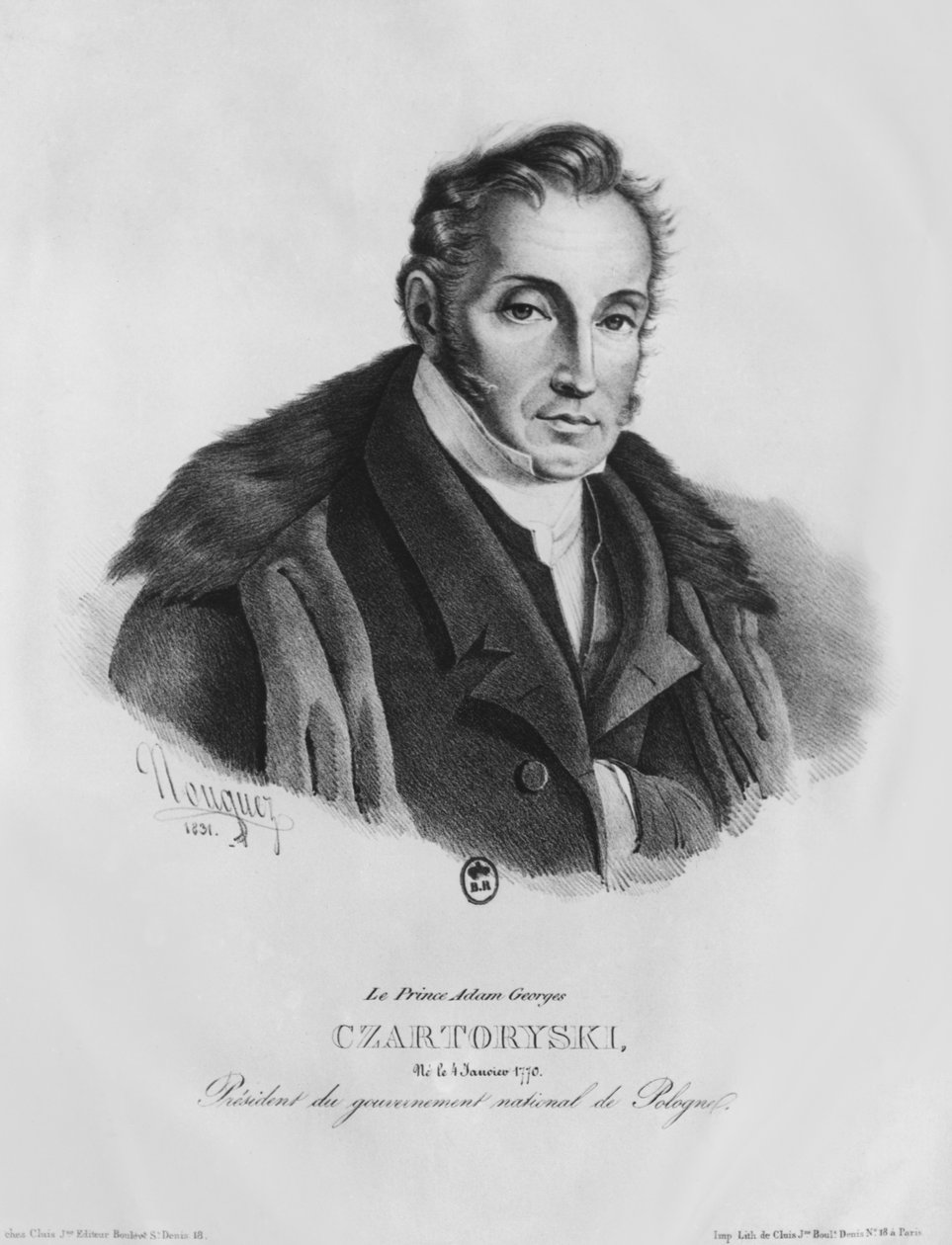 Príncipe Adam George Czartoryski, 1831 de French School