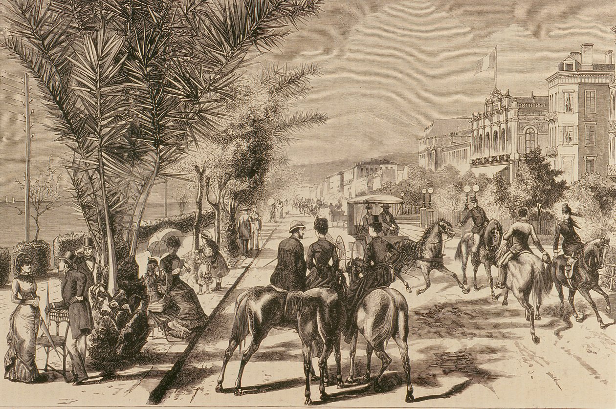 Promenade des Anglais, Nice, 1880 de French School