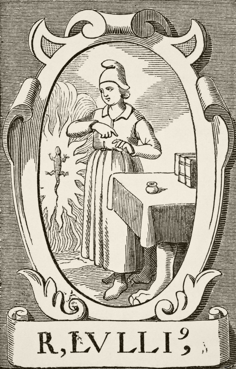 Ramon Llull, de "Ciência e Literatura na Idade Média" de Paul Lacroix (1806-84) publicou Londres em 1878 de French School