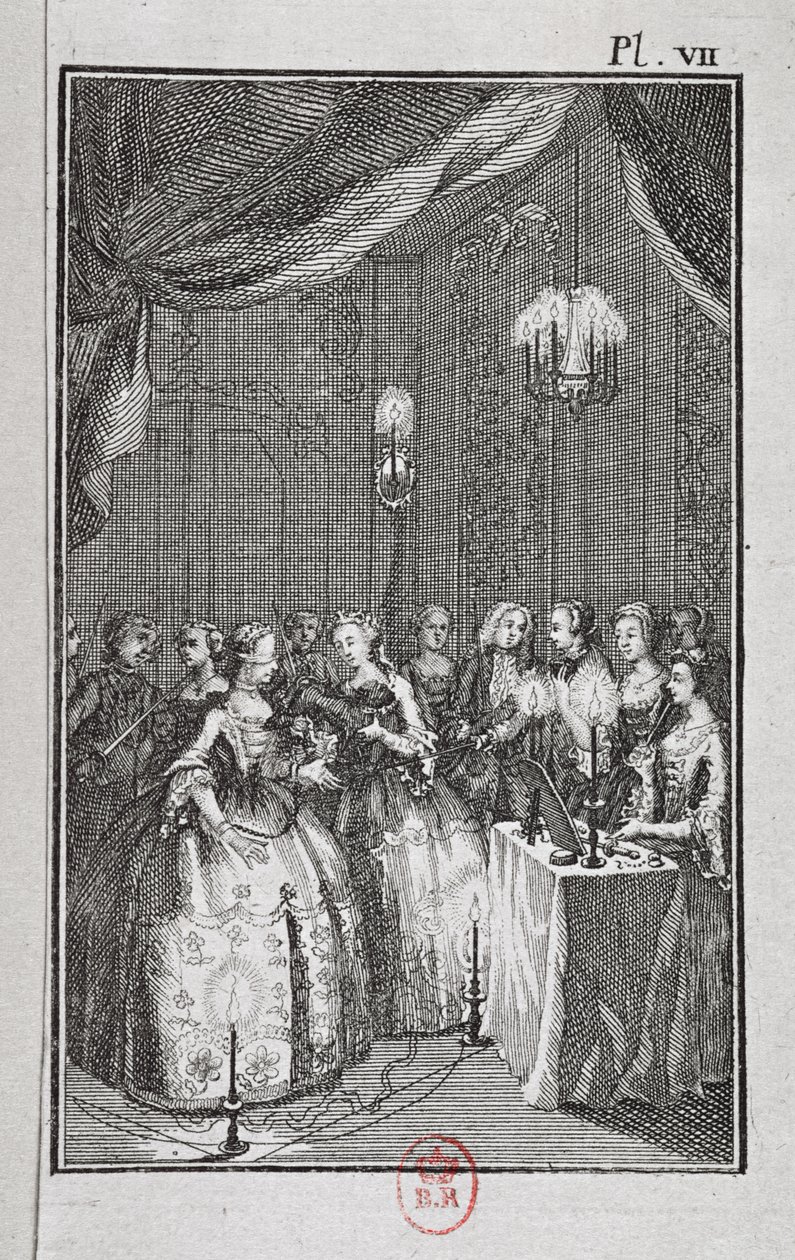 Recepção de senhoras na Loja de Mopses (ver também 224624) de French School