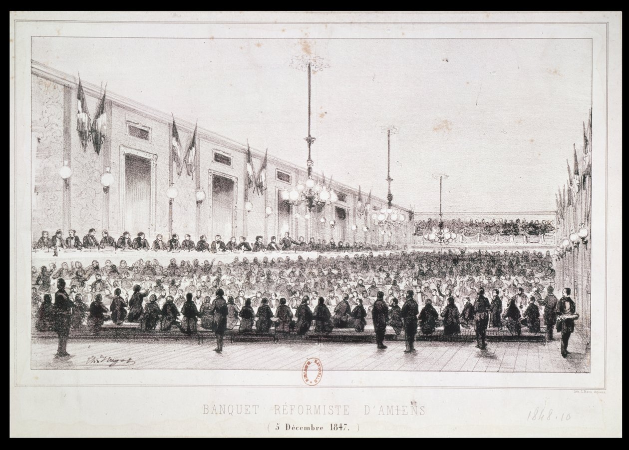 Banquete Reformista em Amiens, 5 de dezembro de 1847 de French School