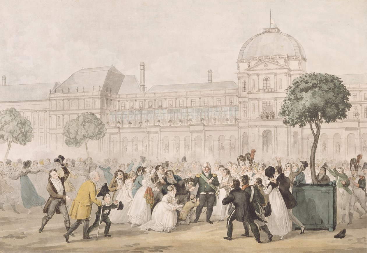 Regresso de Luís XVIII (1755-1824) a Paris, 8 de julho de 1815 de French School