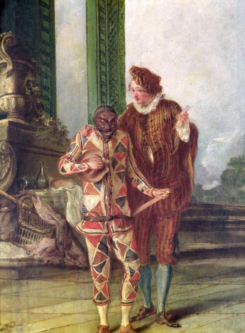 Cena da Commedia dell&39;Arte de French School