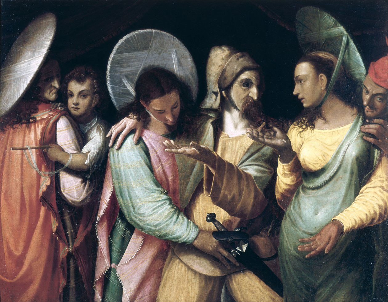 Cena da Commedia dell&39;Arte, c.1765 de French School