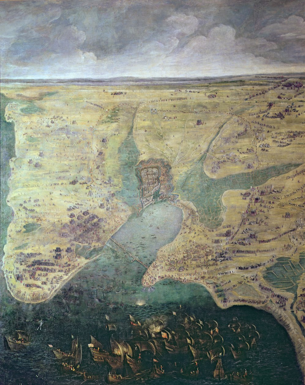 Cerco a La Rochelle, 10 de agosto de 1627 a 28 de outubro de 1628 de French School