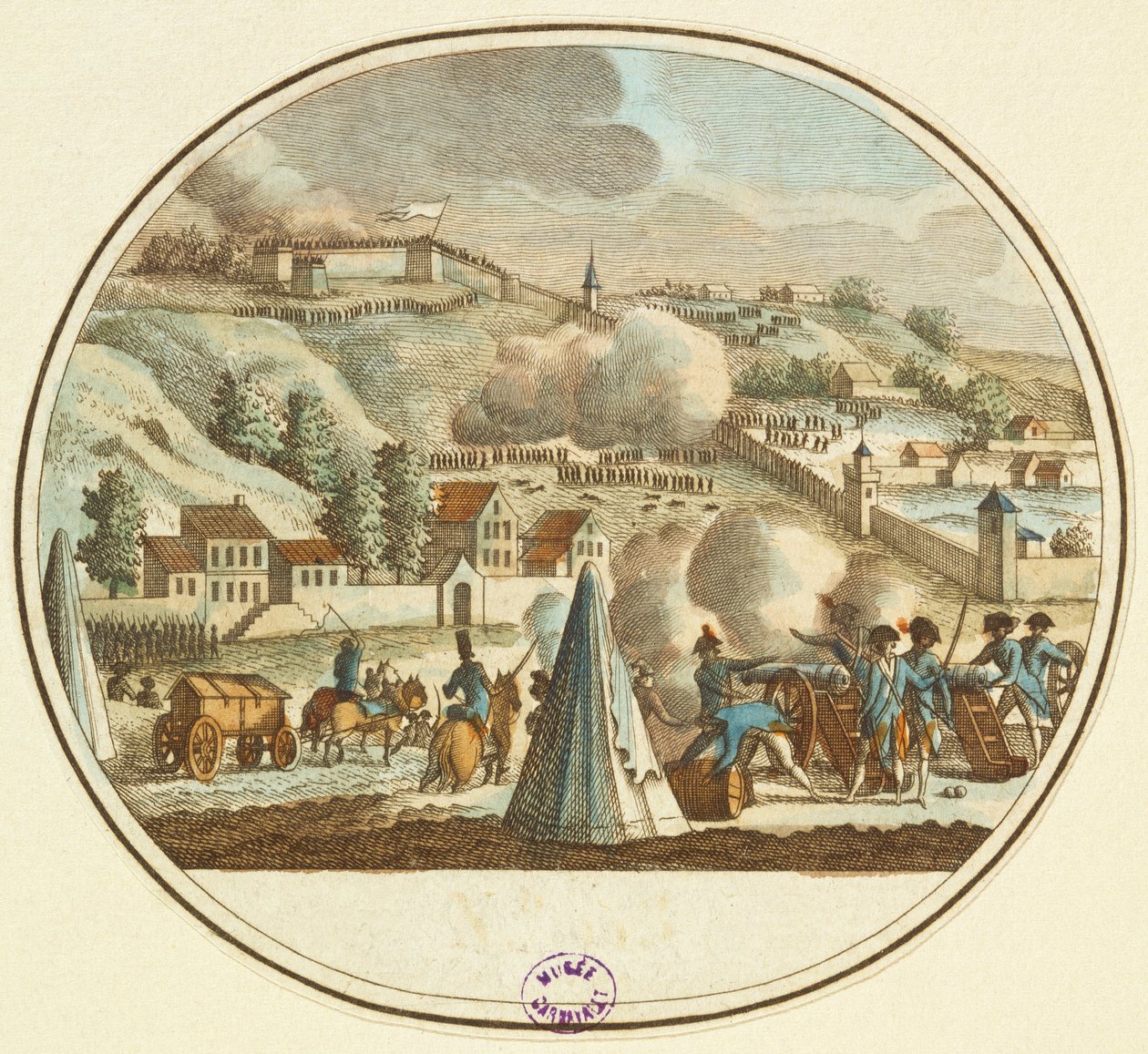 Cerco a Lyon, outubro de 1793 de French School