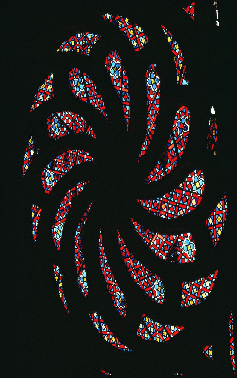 Espiral rosácea, Capela dos Bourbons (vitrais) de French School
