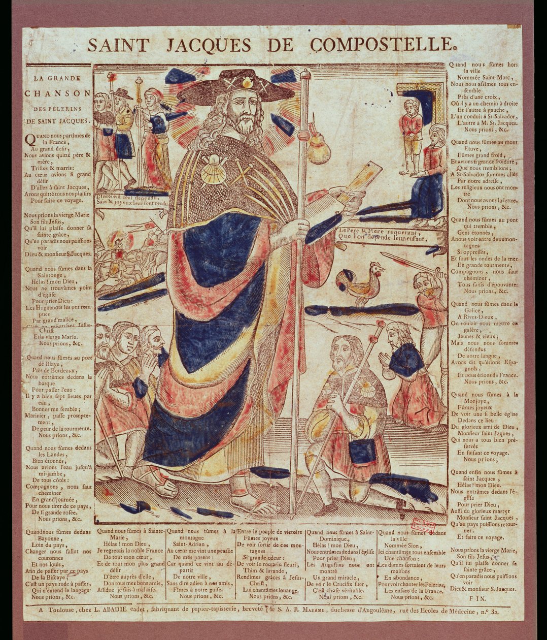 São Tiago de Compostela, c.1824 de French School