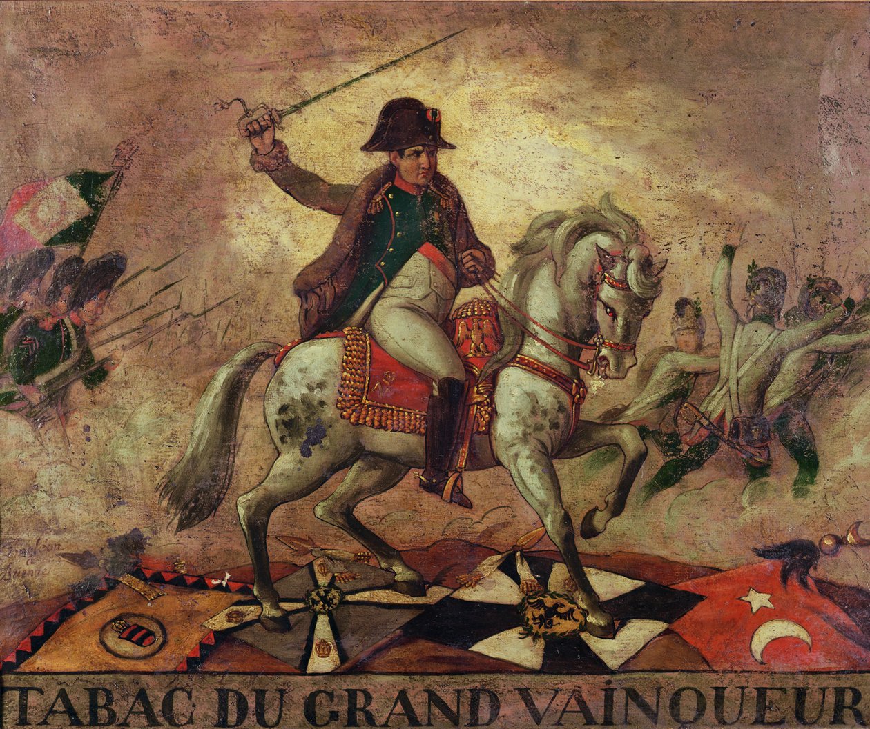 &39;Tabaco do Grande Vencedor&39;, sinal da tabacaria representando Napoleão I (1769-1821) de French School