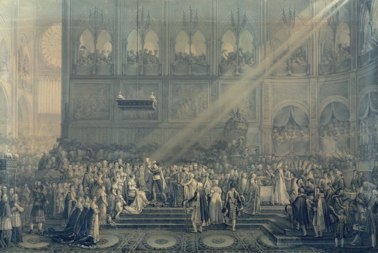 O batismo do rei de Roma (1811-1832) em Notre-Dame, 10 de junho de 1811, depois de 1811 de French School