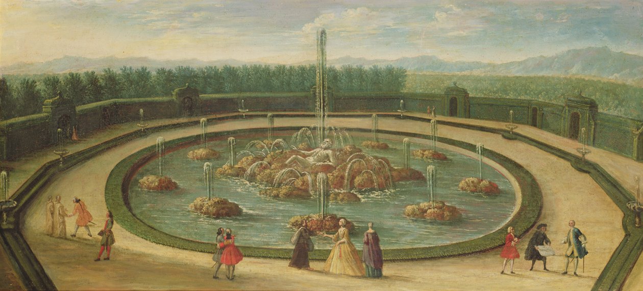 A bacia de Encélado em Versalhes, início do século XVIII de French School