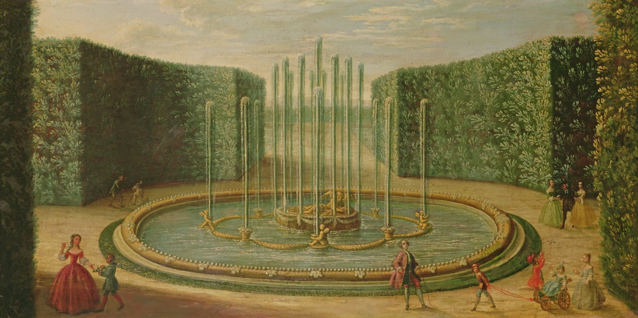A bacia de Saturno em Versalhes, início do século XVIII de French School
