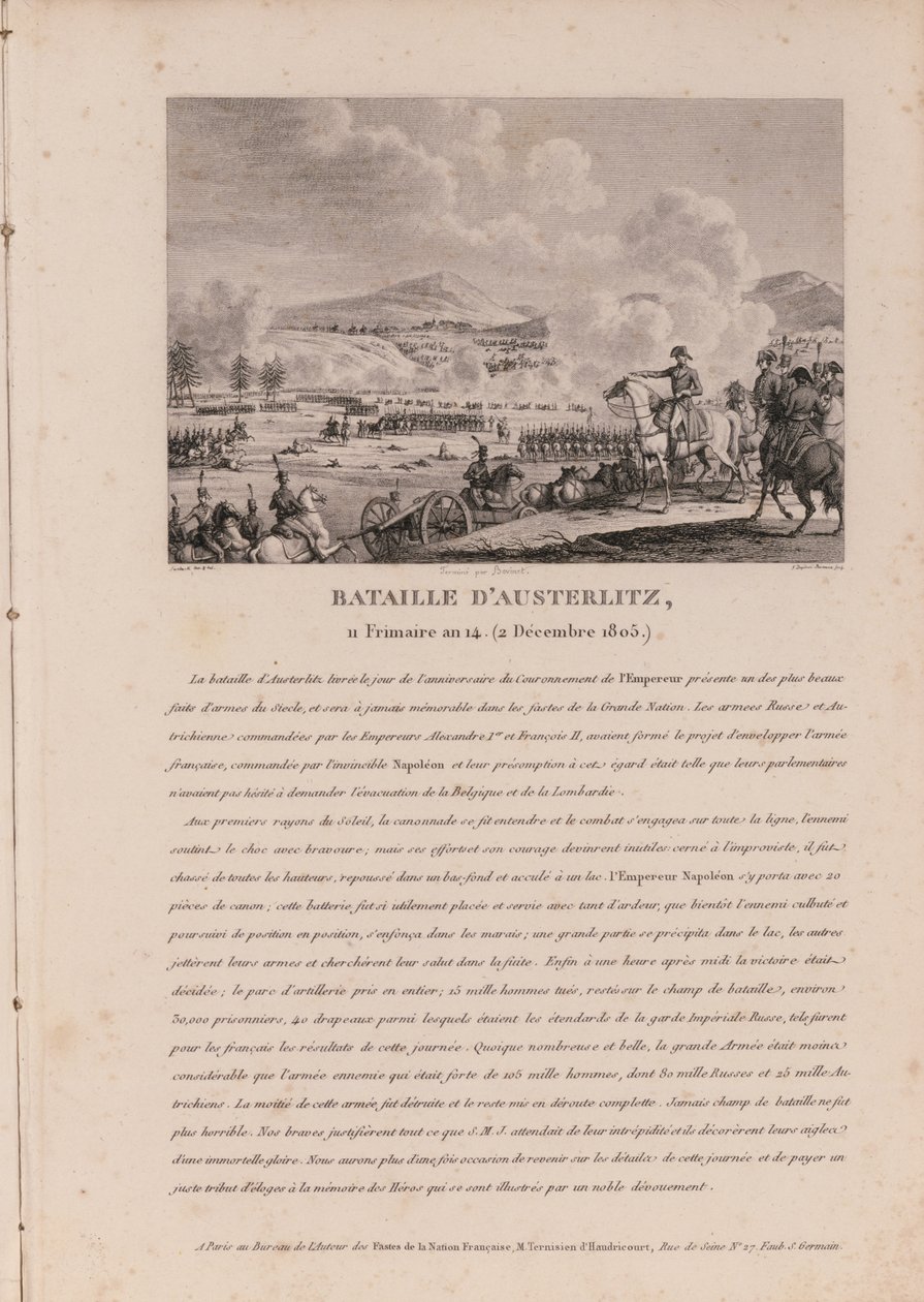 A Batalha de Austerlitz, 2 de dezembro de 1805 de French School