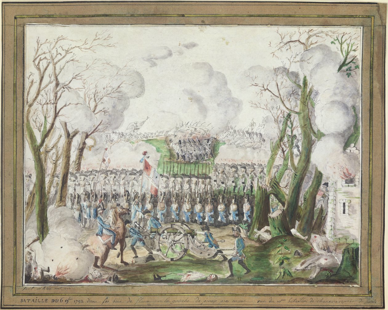 A Batalha de Jemmapes, 6 de novembro de 1792 de French School