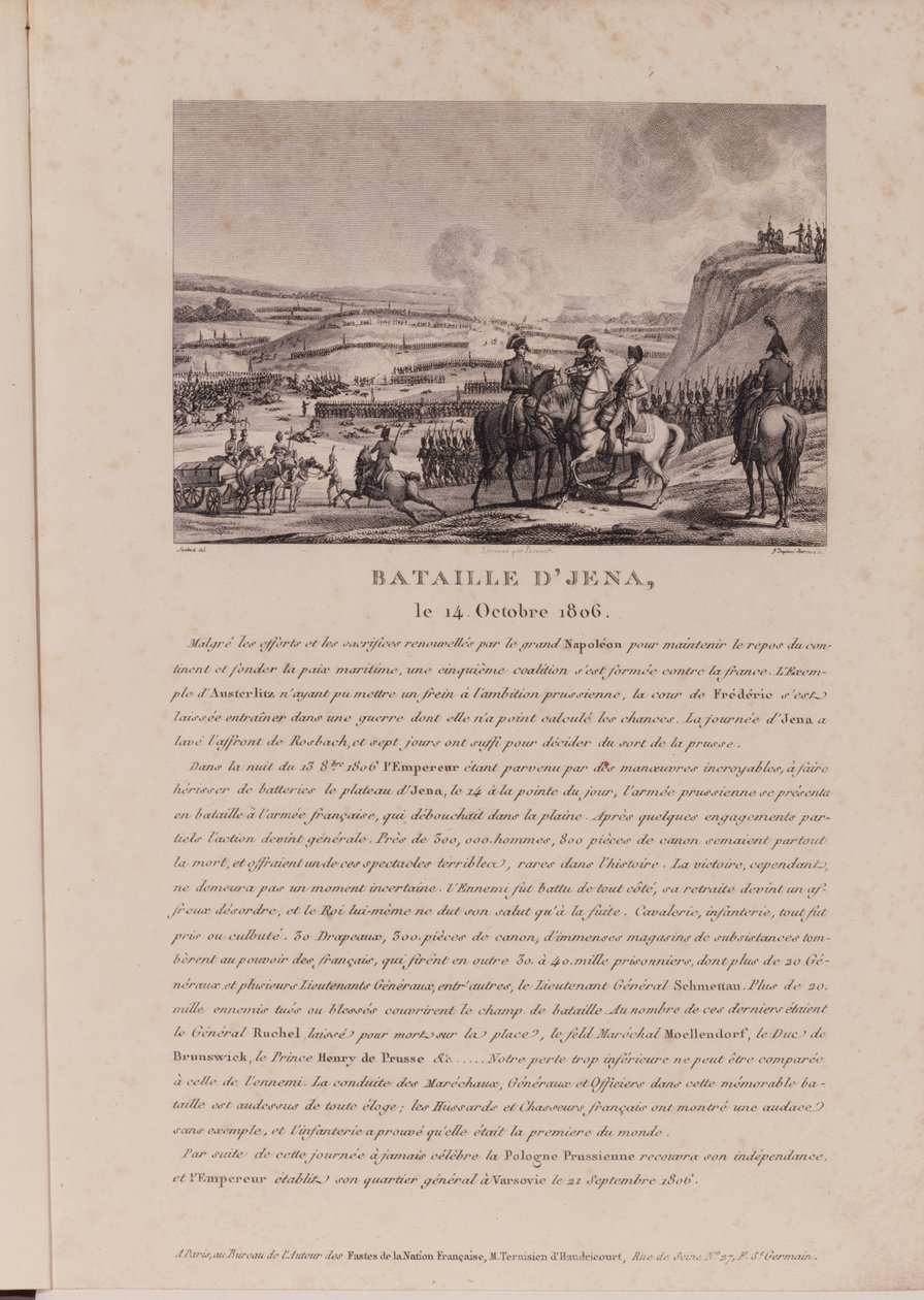 A Batalha de Jena, 14 de outubro de 1806 de French School