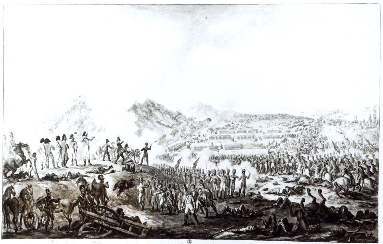 A Batalha de Talavera de la Reina entre os Exércitos Anglo-Espanhol e Francês, 28 de julho de 1809 de French School
