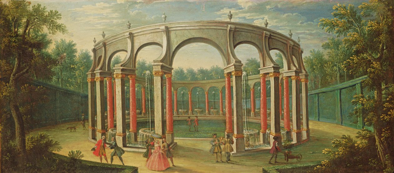 O Bosquet de la Colonnade em Versalhes, início do século XVIII de French School