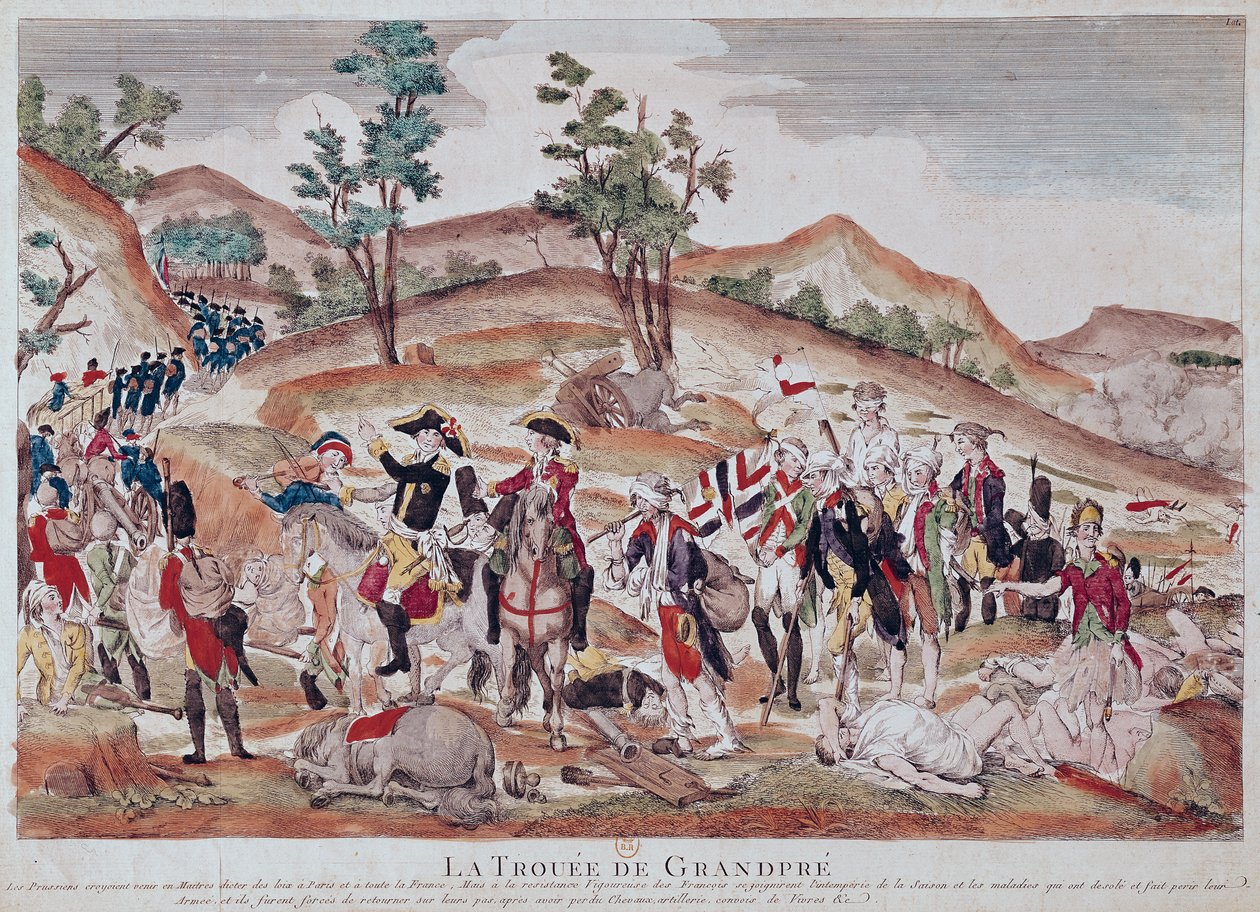 A violação da Grandpre, outubro de 1792 de French School
