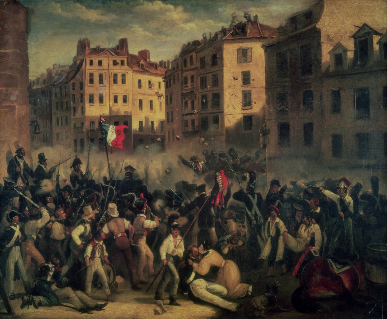 A Carta ou Morte, julho de 1830 de French School