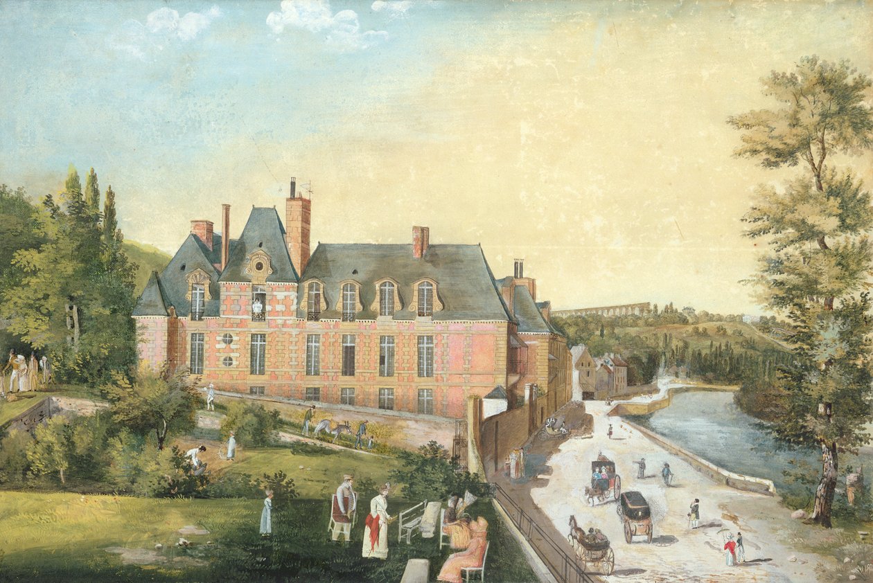 O Castelo de Chaussee, Bougival de French School