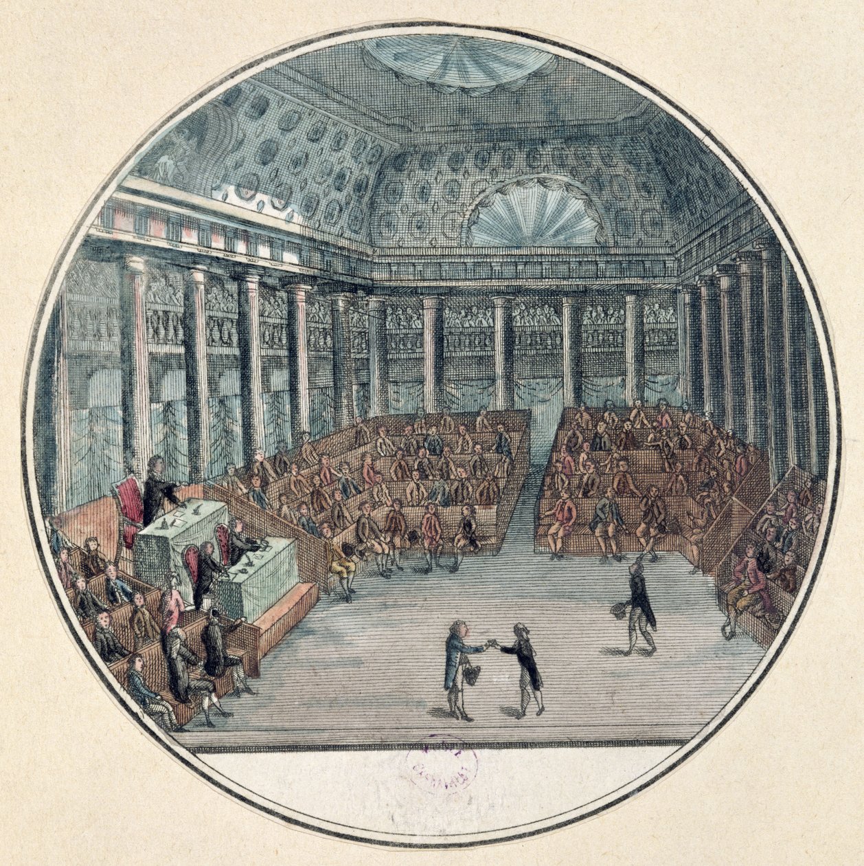 Os deputados da reunião da Comuna na Assembleia Nacional, 17 de junho de 1789 de French School