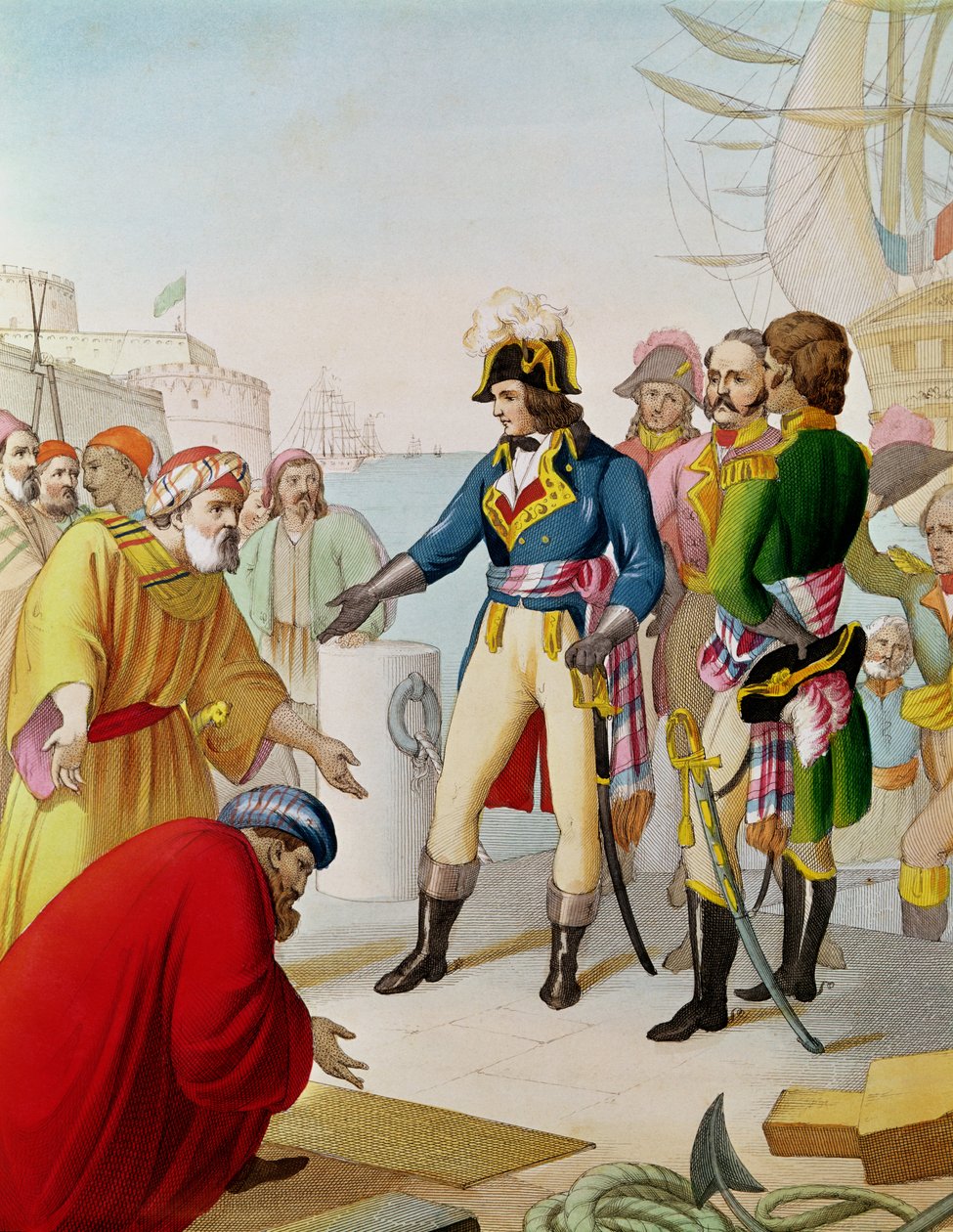 O Desembarque de Napoleão (1769-1821) em Alexandria em 1798 de French School