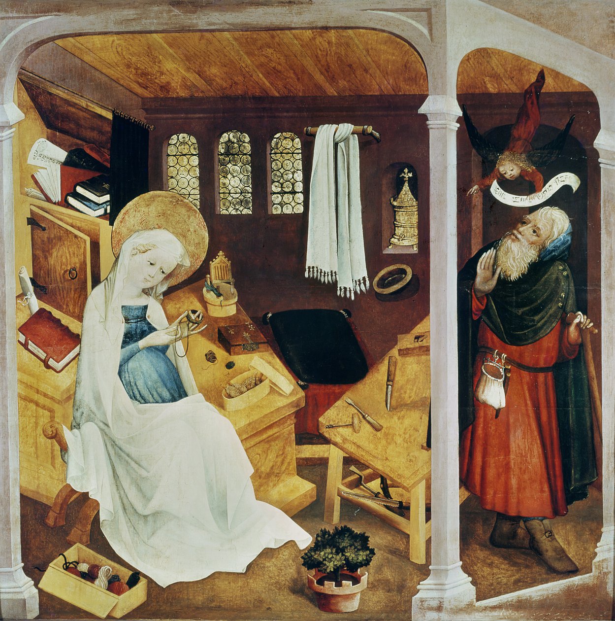 A Dúvida de São José, c.1410-20 de French School