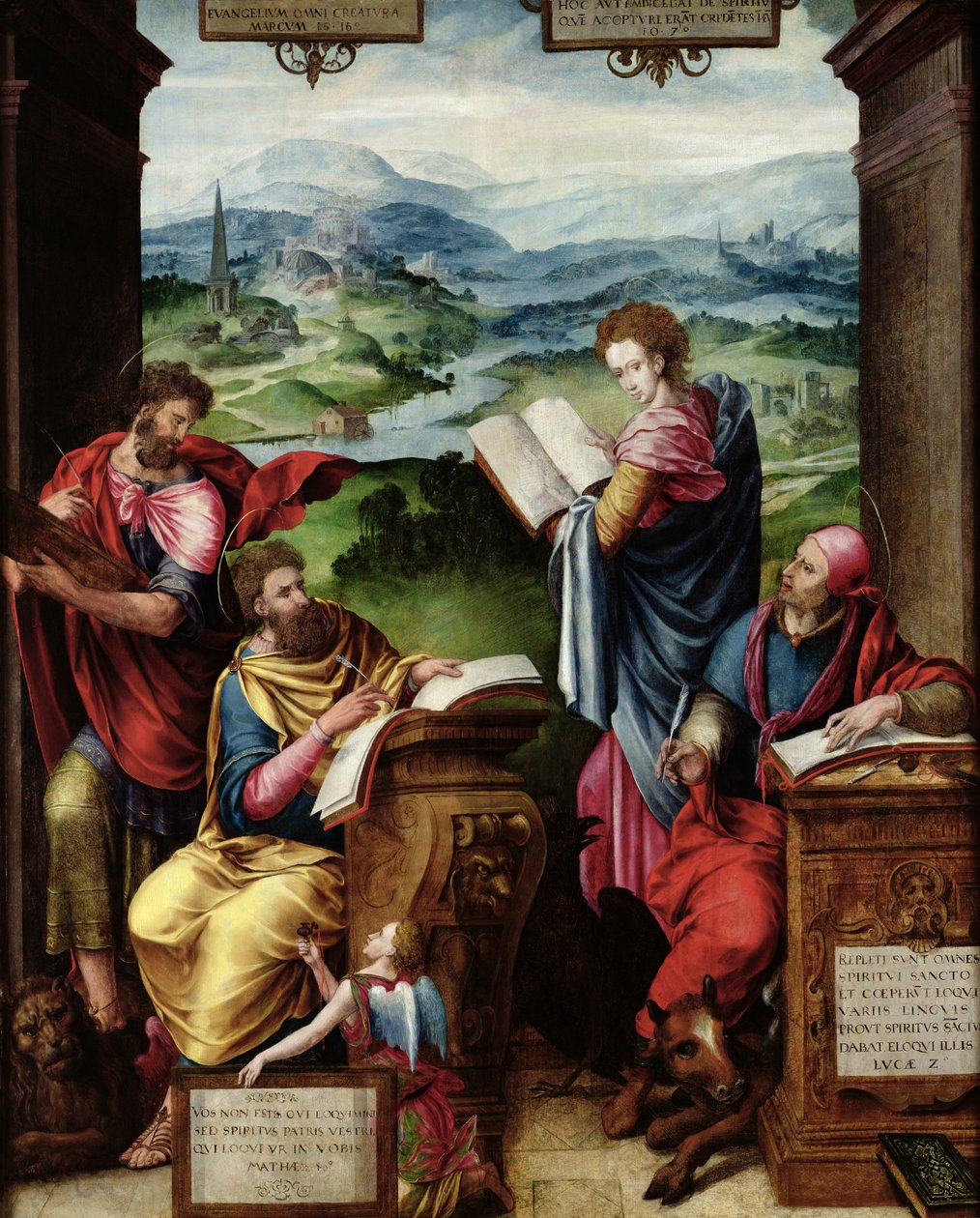 Os quatro evangelistas de French School
