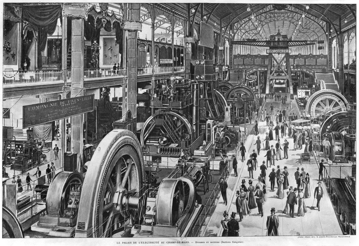 A Galeria Francesa de Máquinas Elétricas na Exposição Universal de 1900 de French School