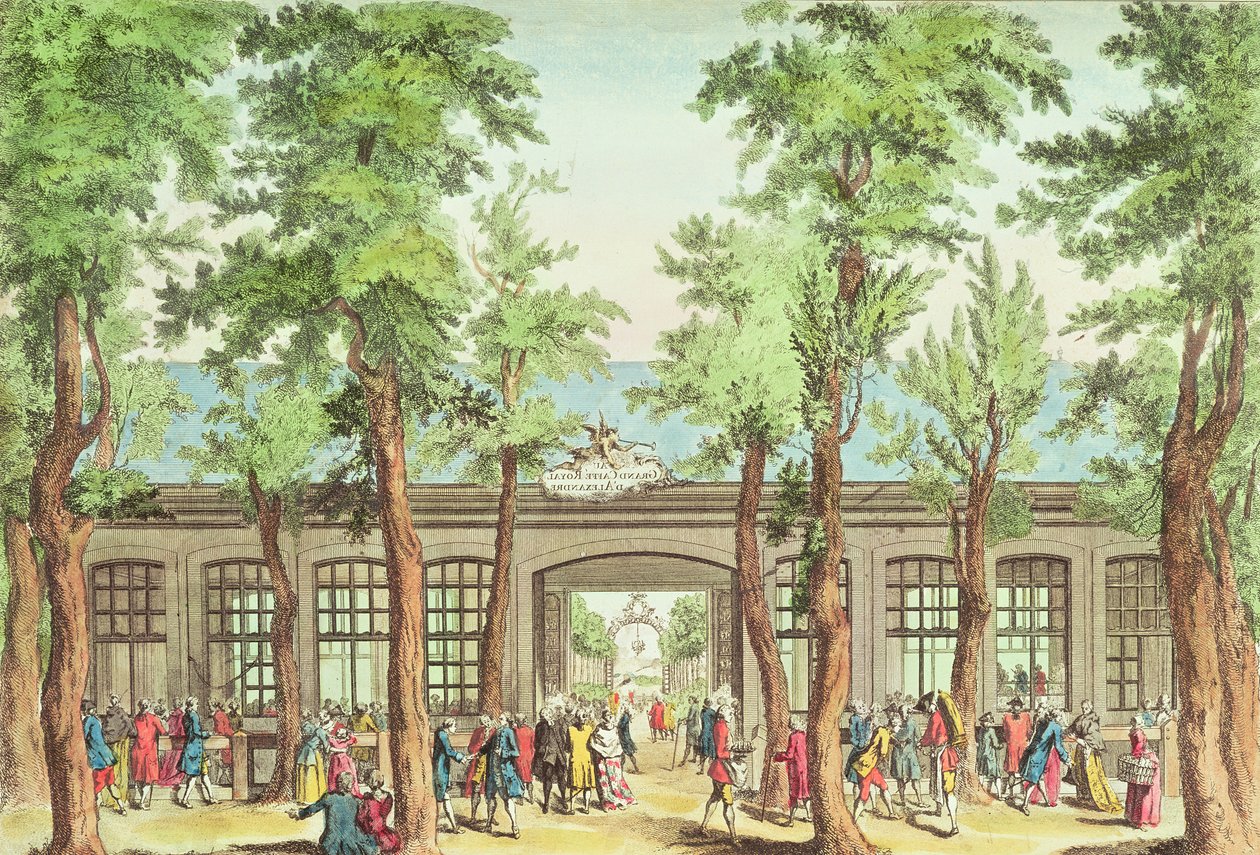 Grande Café Royal de Alexandre, Boulevard du Temple, Paris de French School