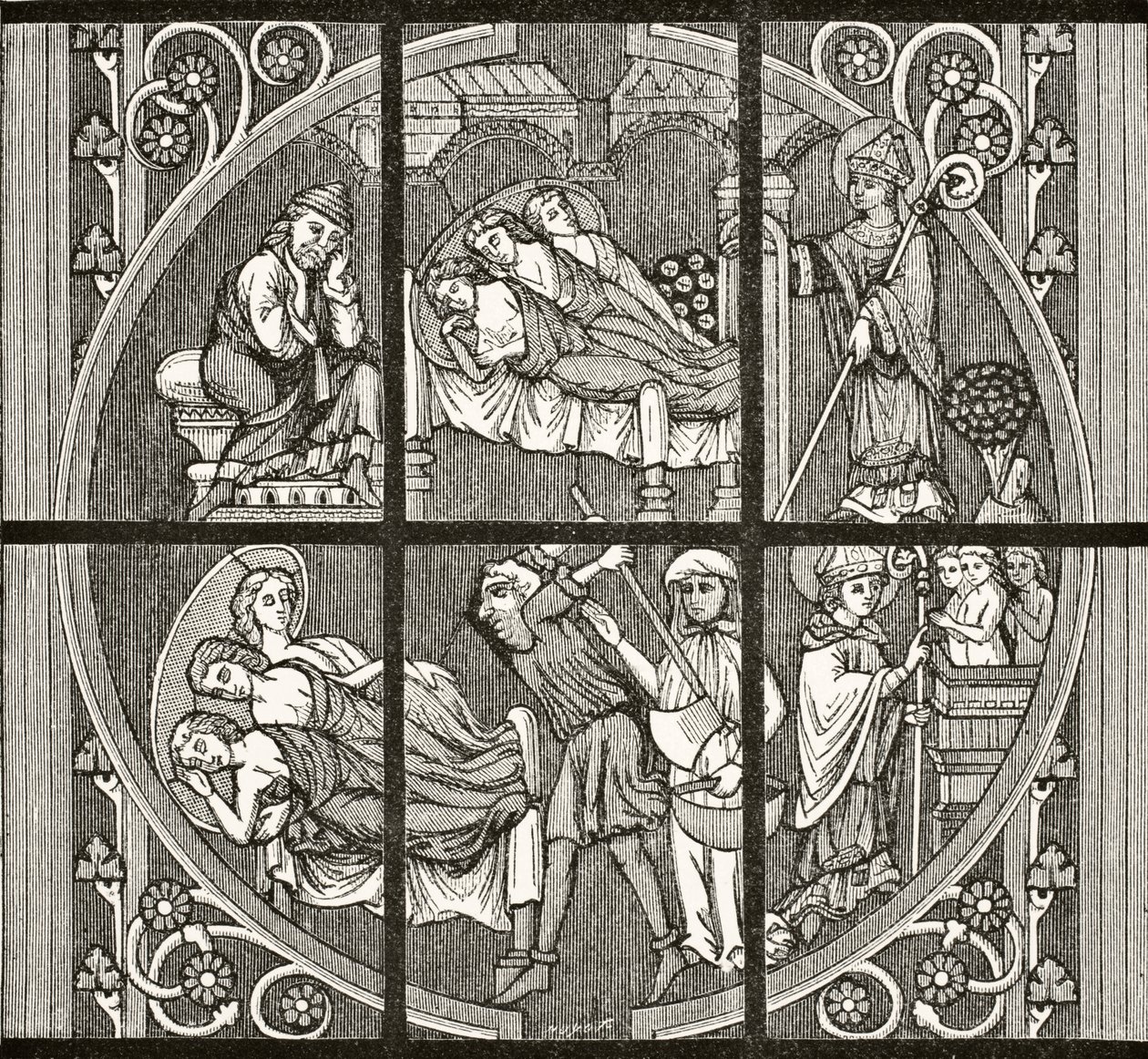 A lenda de São Nicolau, de "Ciência e literatura na Idade Média", de Paul Lacroix (1806-84), publicou Londres, em 1878 de French School