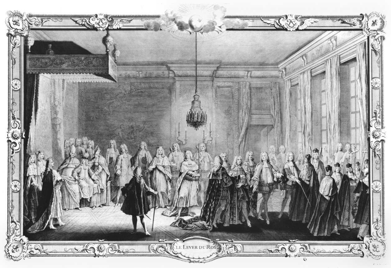 O Levee do Rei Louis XV (1710-74) de French School
