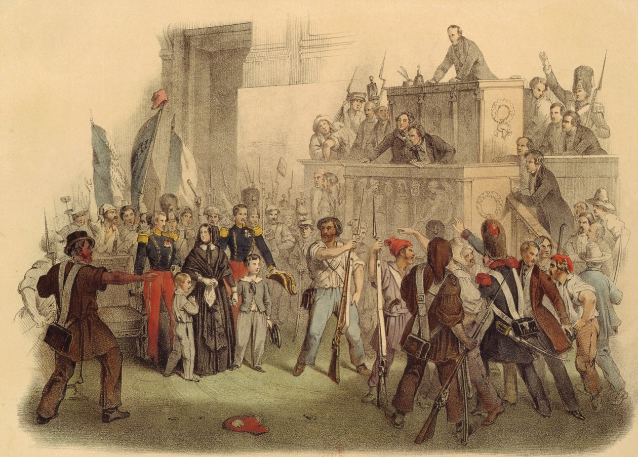 As missas na Câmara dos Deputados, 24 de fevereiro de 1848 de French School