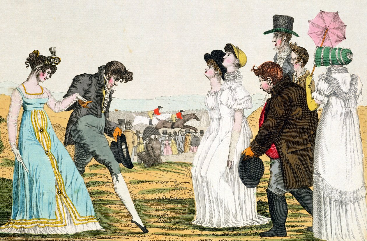 A Parisienne em Londres, do "The Supreme Bon Ton" de French School