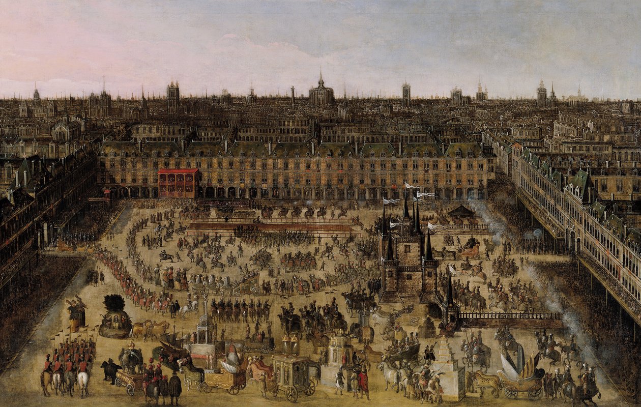 A Place Royale e o Carrossel em 1612 de French School