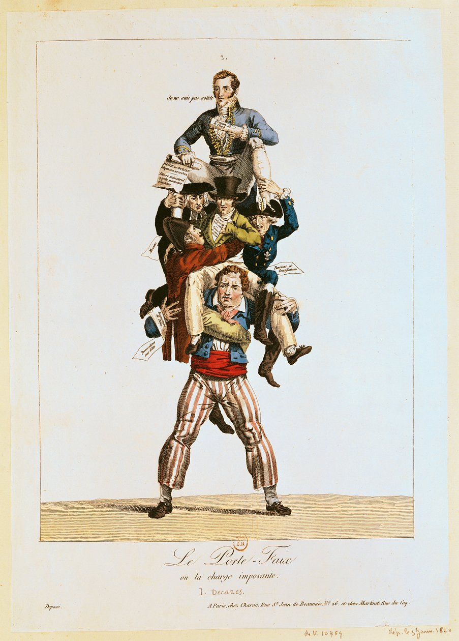 O Porteiro ou, O Ônus Imponente, c.1820 de French School