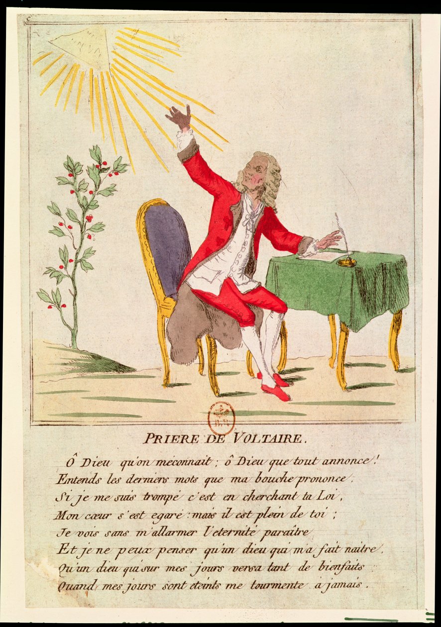 A oração de Voltaire de French School