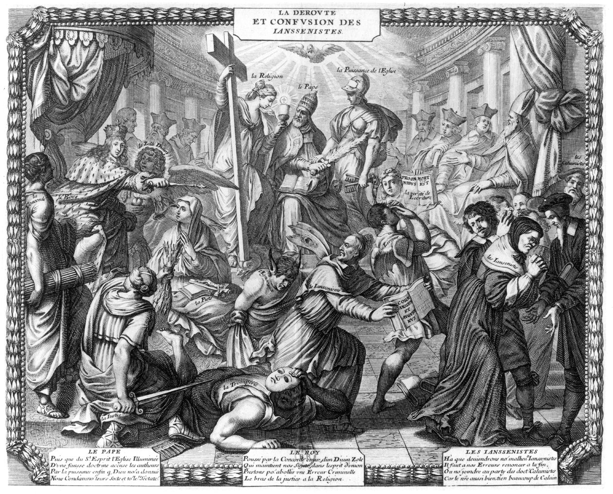 A rota e a confusão dos jansenistas de French School