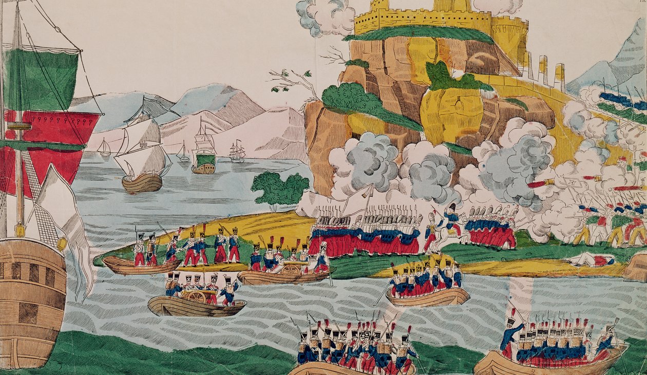 A tomada de Argel pelos franceses em 4 de julho de 1830 de French School