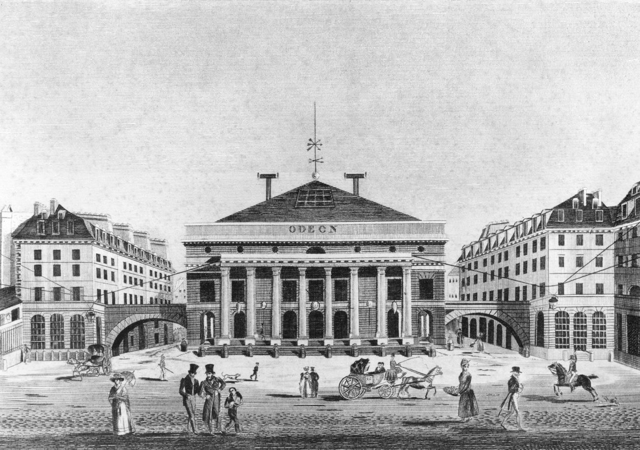 O Teatro de l&39;Odeon, 1830 de French School