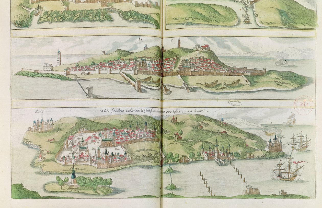 A cidade de Goa, na Índia de French School