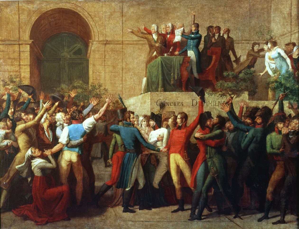 O Tratado de Amiens em 1802 de French School