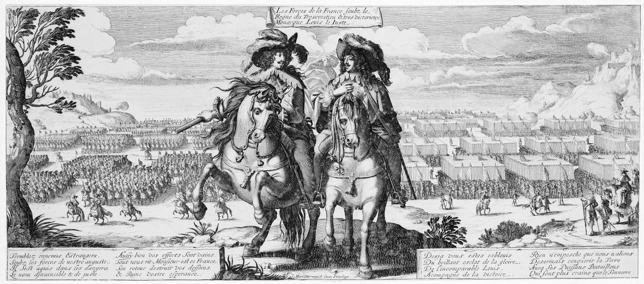 As vitórias de Louis o justo, 1627 de French School