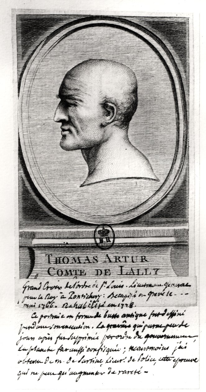 Thomas Arthur (1702-66) Conde de Lally, c.1766 de French School