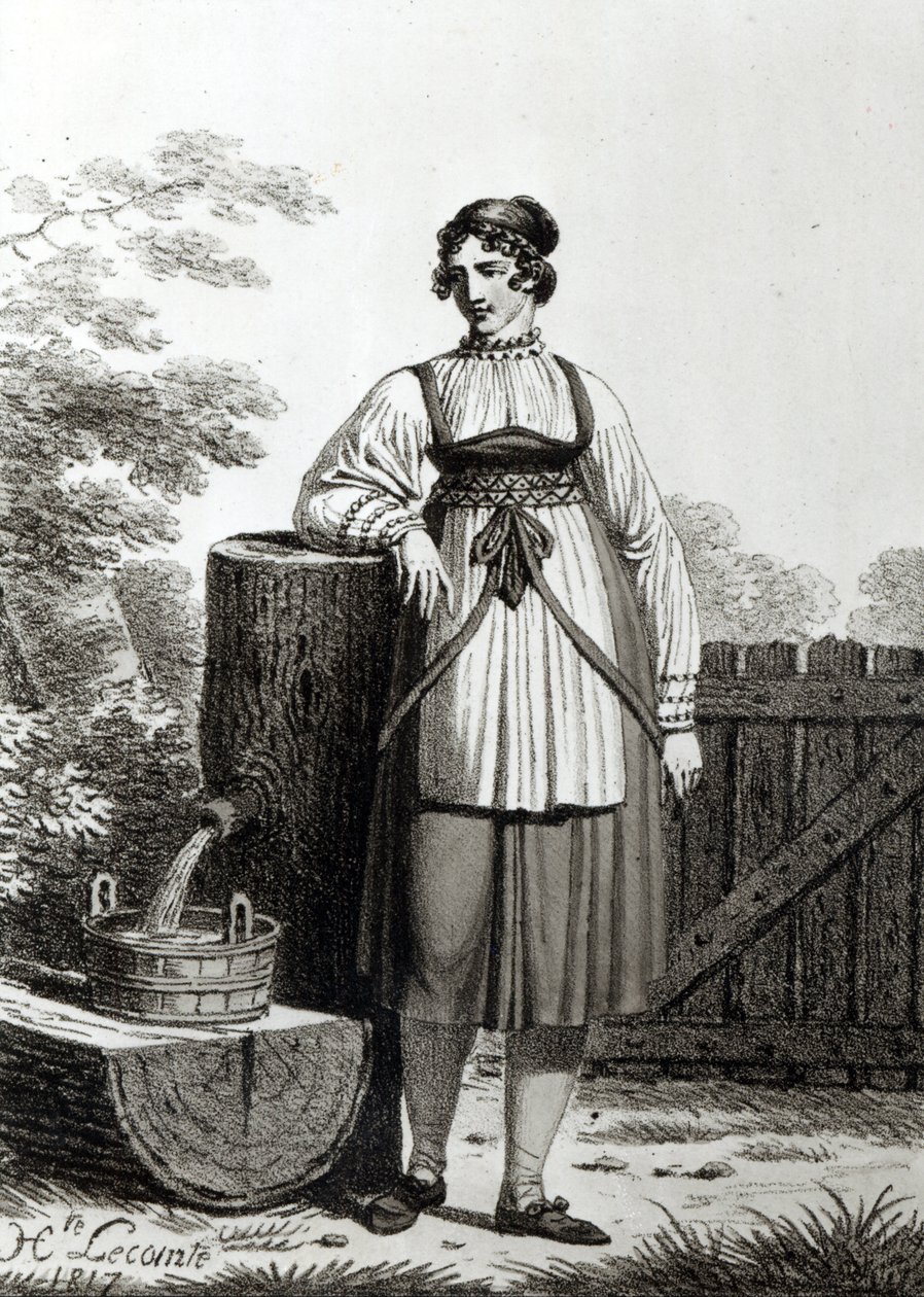 Camponesa Tirolesa, 1817 de French School