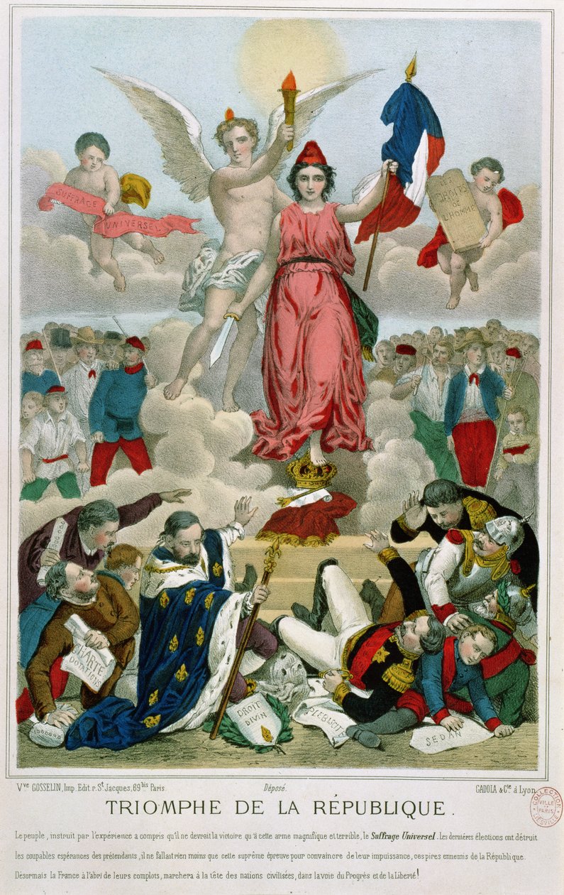 Triunfo da República, 1875 de French School