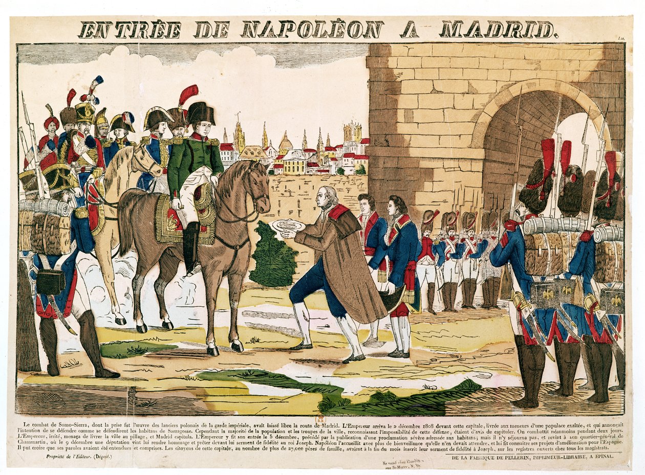 Entrada triunfante dos franceses em Madri, 4 de dezembro de 1808 de French School