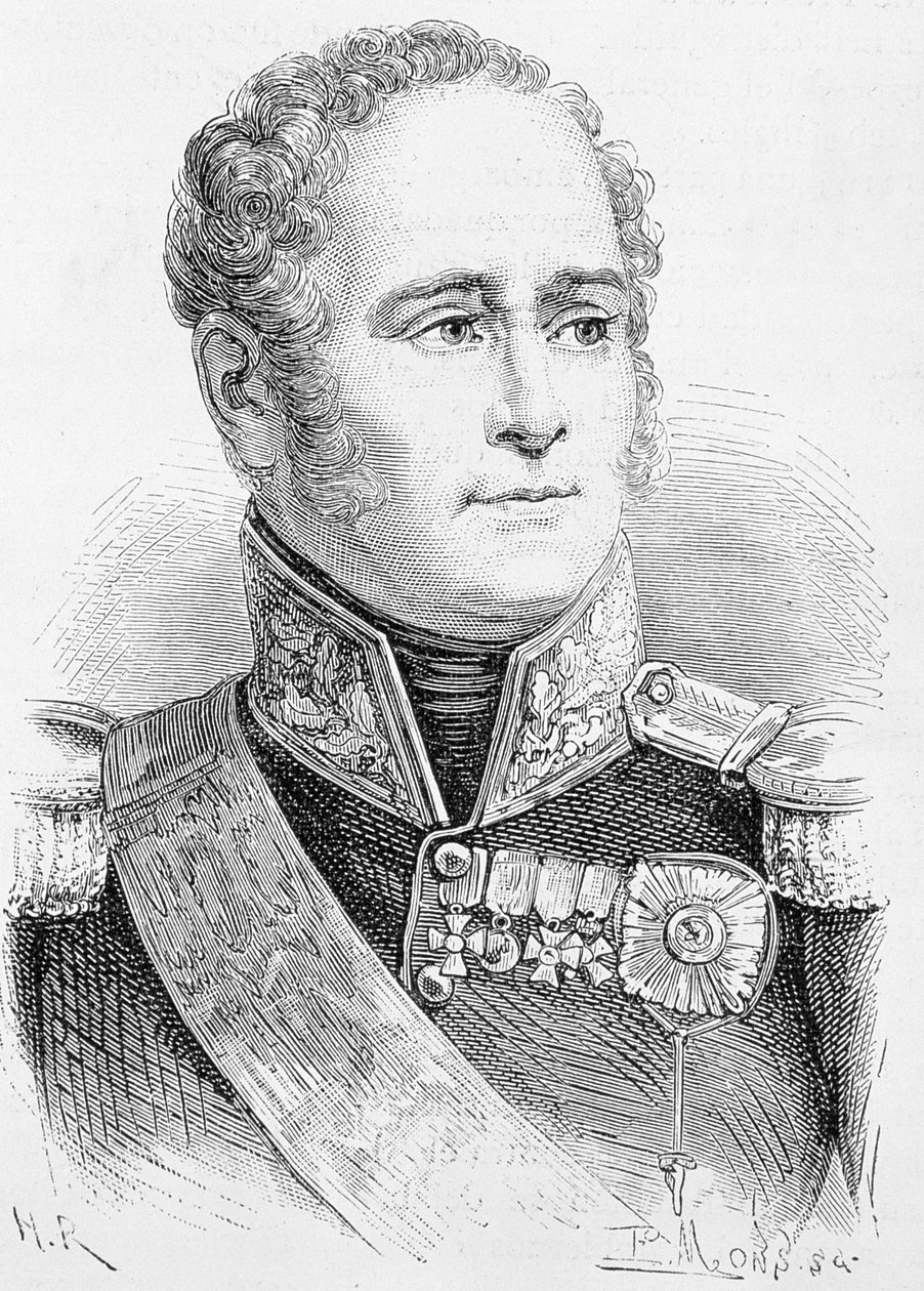 Czar Alexandre I da Rússia (1777-1825) de French School