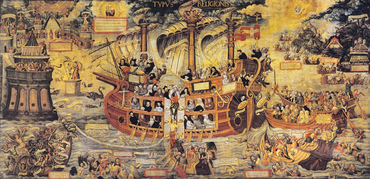 &39;Typus Religionis&39;, Alegoria da Companhia de Jesus de French School