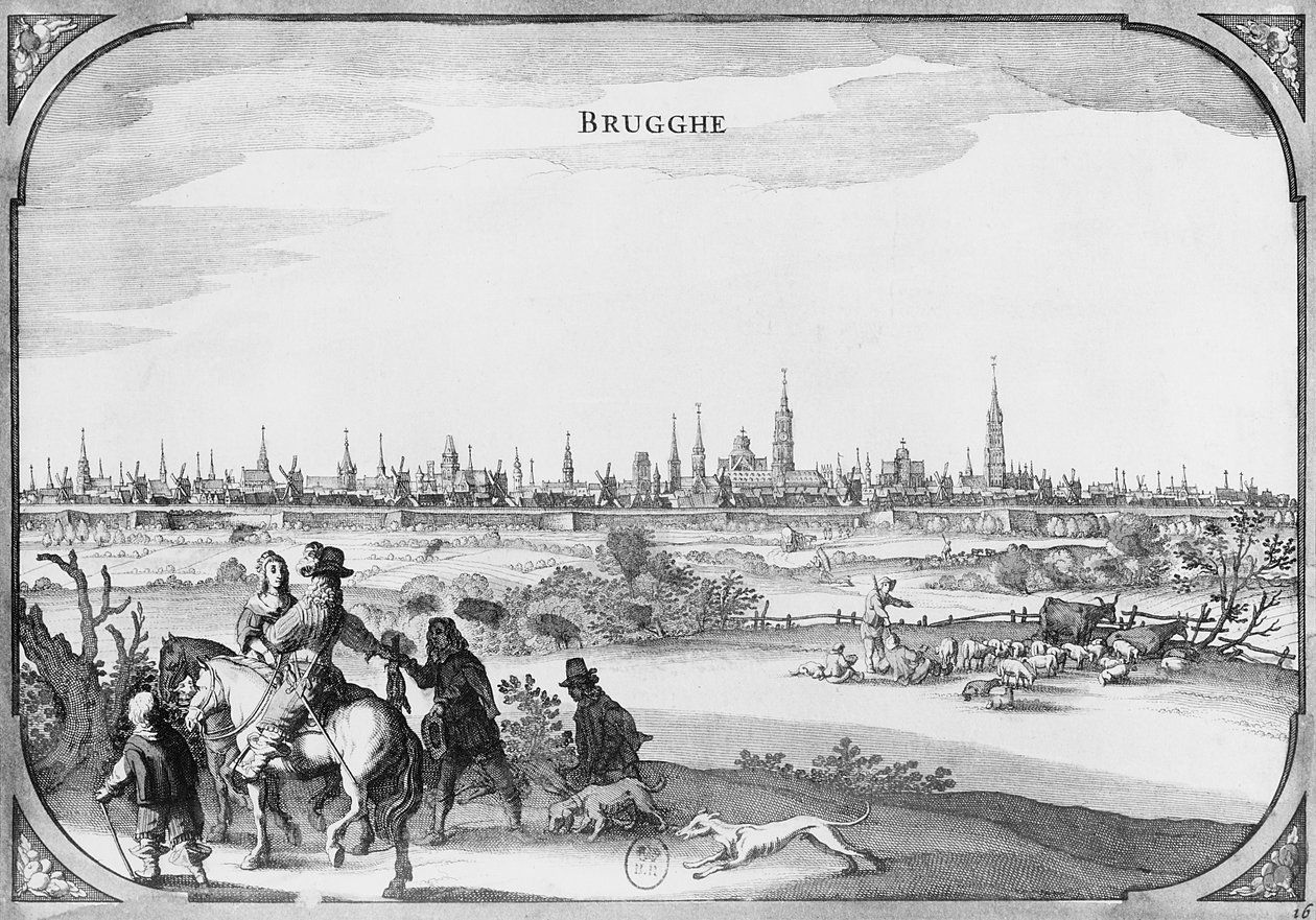 Vista, de, bruges de French School